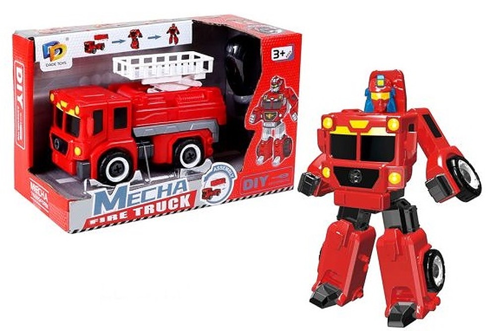 Camion pentru copii Raya Toys - Transformer, roșu