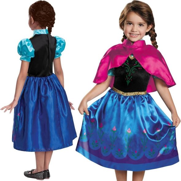 Costum de carnaval pentru copii Disguise - Anna Traveling Classic, marimea XS