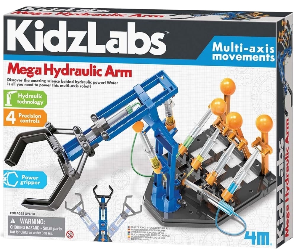 Set de știință  4М Kidz Labs - Tânăr inginer, braț hidraulic