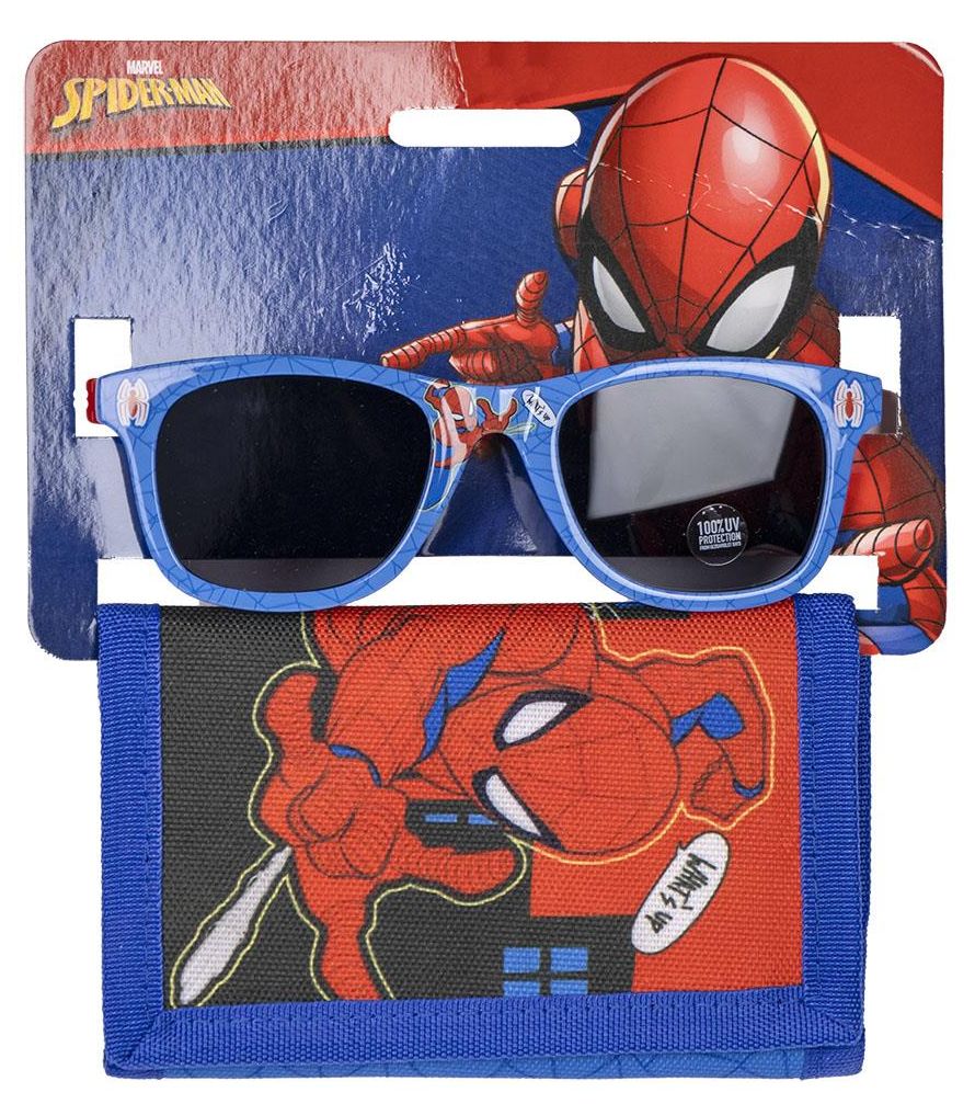 Set ochelari de soare si portofel Spiderman - imagine 2