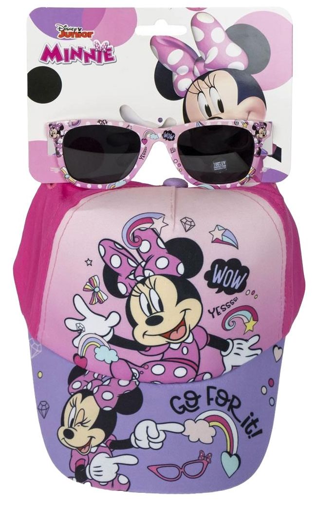 Set pentru copii Cerda - Șapcă și ochelari de soare, Minnie
