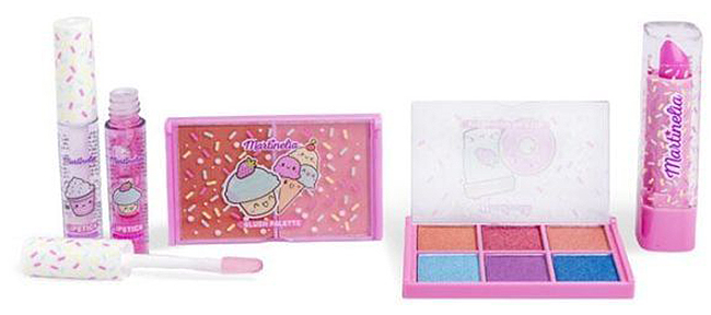 Set de machiaj pentru copii Martinelia Yummy - Candy, 5 piese, sortiment