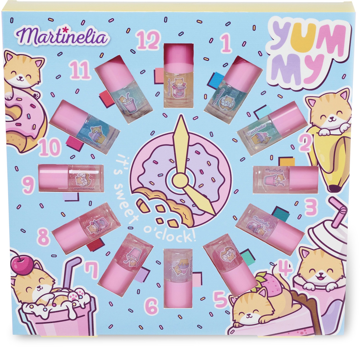 Set de ojă pentru copii Martinelia Yummy - Clock, 12 buc