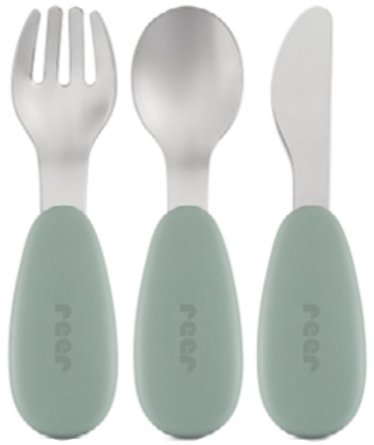 Set de tacâmuri pentru copii Reer - 3 buc, verde