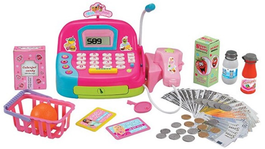 Set pentru copii Raya Toys - Casă de marcat cu baterii