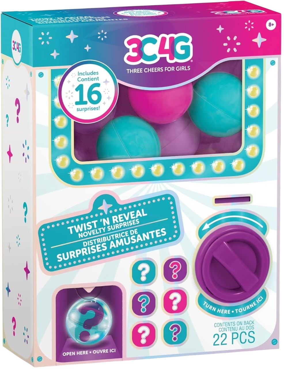 Set pentru copii cu accesorii surpriză  3C4G - Twist 'N Reveal, 16 piese