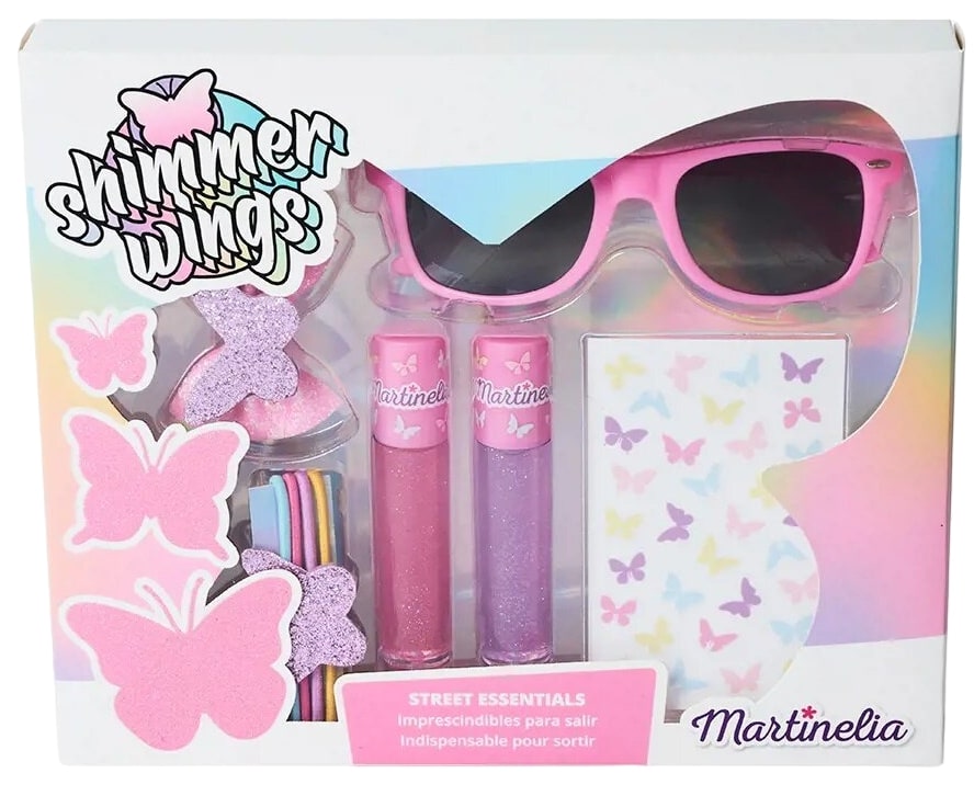 Set de înfrumusețare pentru copii Martinelia - Shimmer Wings, cu ochelari