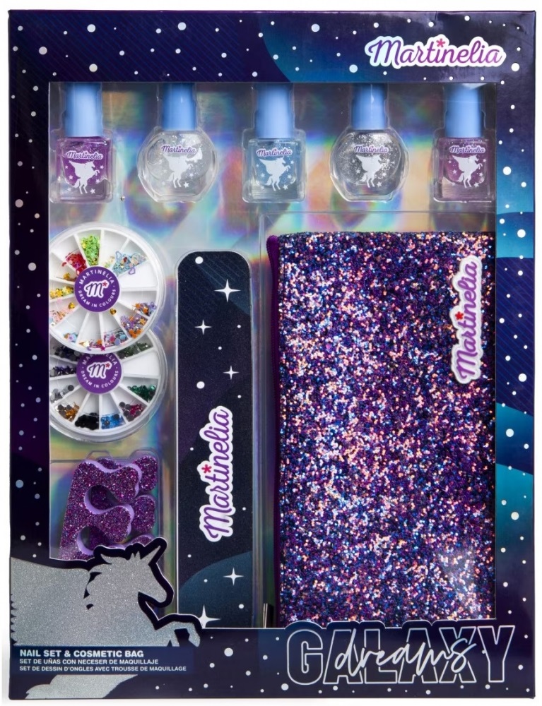 Set manichiura pentru copii Martinelia - Vise galactice, cu vanitate