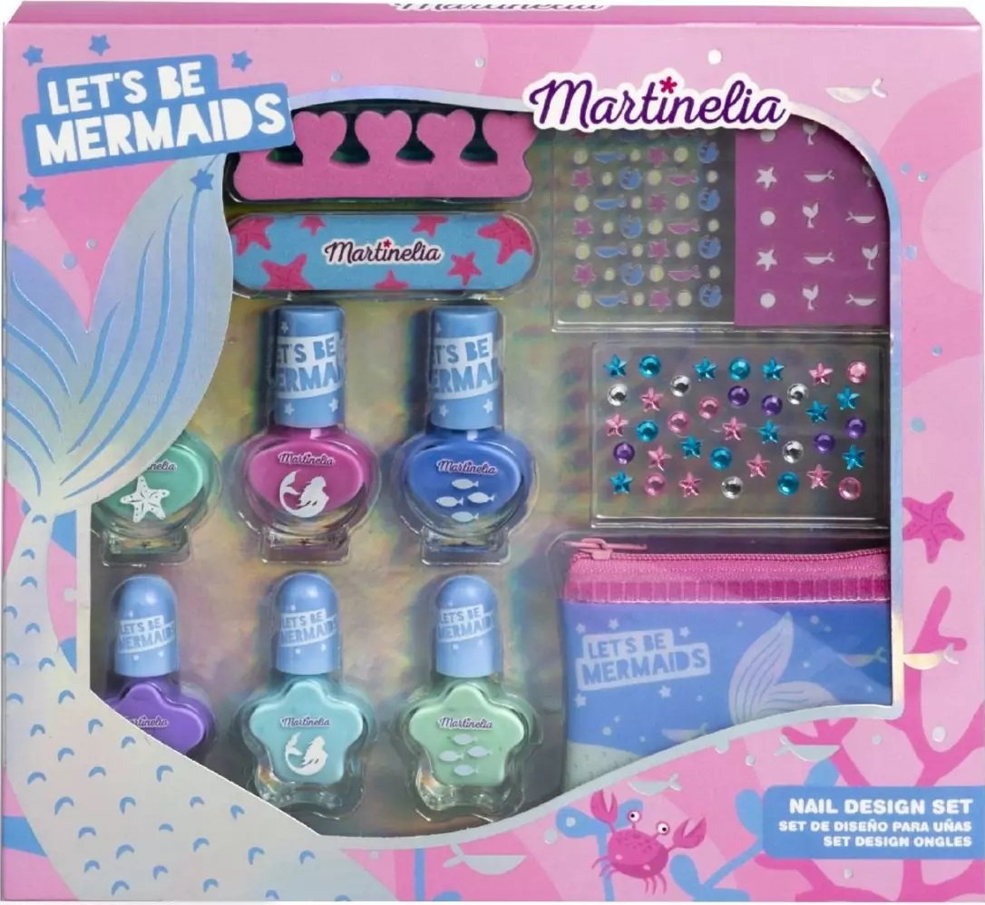 Set de manichiura pentru copii  Martinelia Let's Be Mermaids - 12 piese