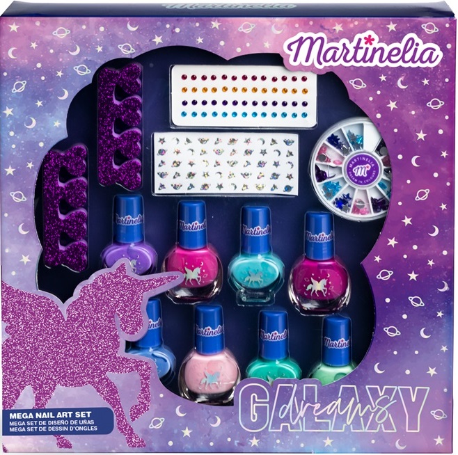 Set de unghii pentru copii  Martinelia Galaxy Dreams - 12 piese