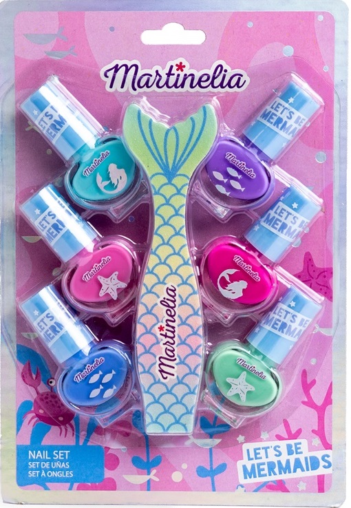 Set de unghii pentru copii  Martinelia Let's Be Mermaids - 7 piese