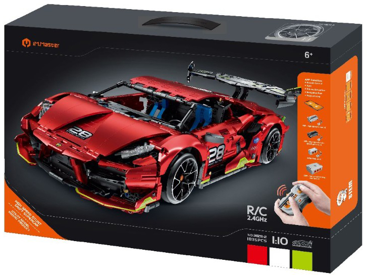 Constructor pentru copii iM.Master - Supermașină electrică, cu RC, 1:10, 1835 piese