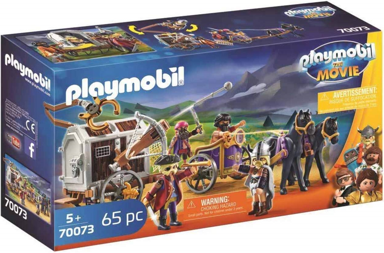 Constructor pentru copii Playmobil - Charlie cu vagon pentru prizonieri
