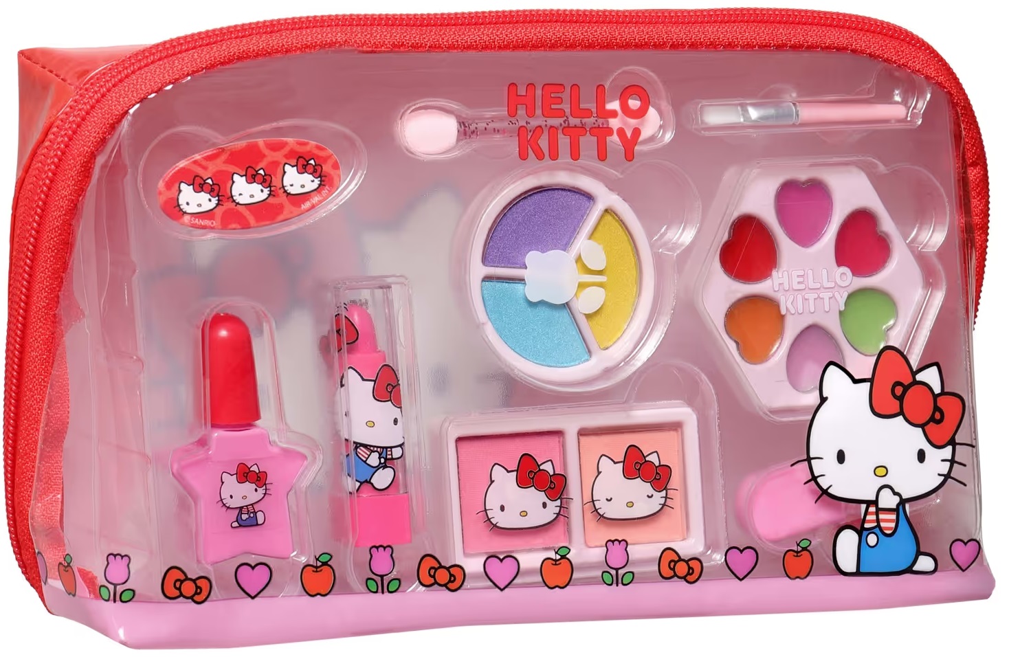 Set cosmetic pentru copii  Air Val - Hello Kitty,portfard