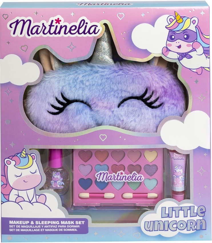 Set cosmetice pentru copii Martinelia Lillte Unicorn - Cu mască de somn