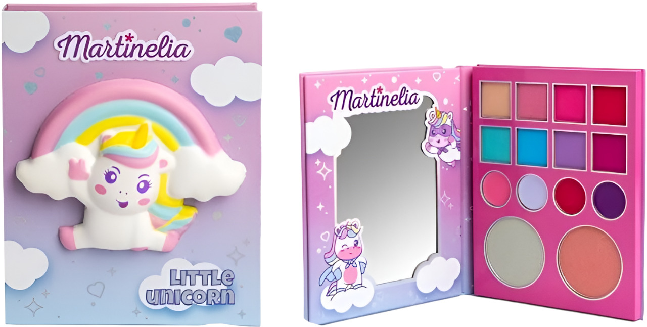 Set cosmetice pentru copii  Martinelia Little Unicorn -Paleta, 14 culori