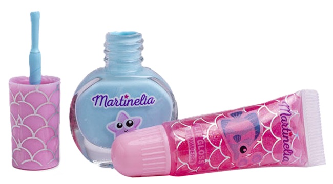 Set cosmetic pentru copii Martinelia Martinelia Let's Be Mermaids - Oja și luciu de buze