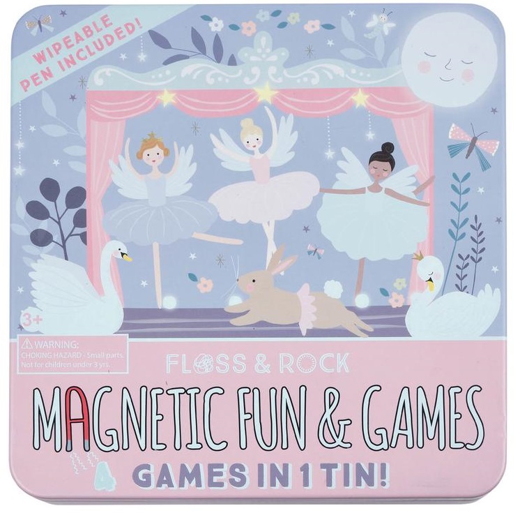 Jocuri magnetice 4 in 1 Floss&Rock - Balerine