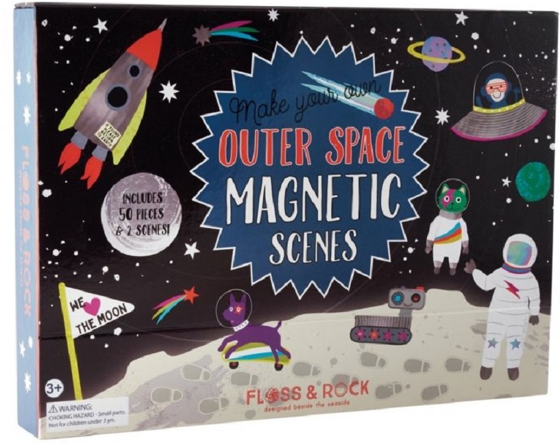 Scene magnetice pentru copii Floss and Rock - Cosmos