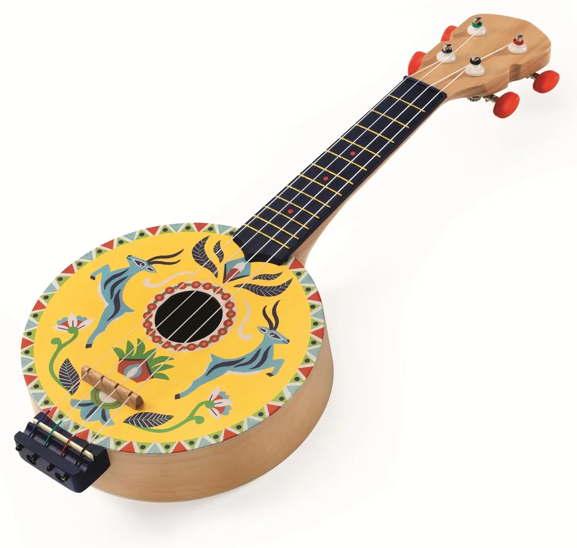Instrument muzical pentru copii Djeco - Banjo, Animambo, 4 corzi