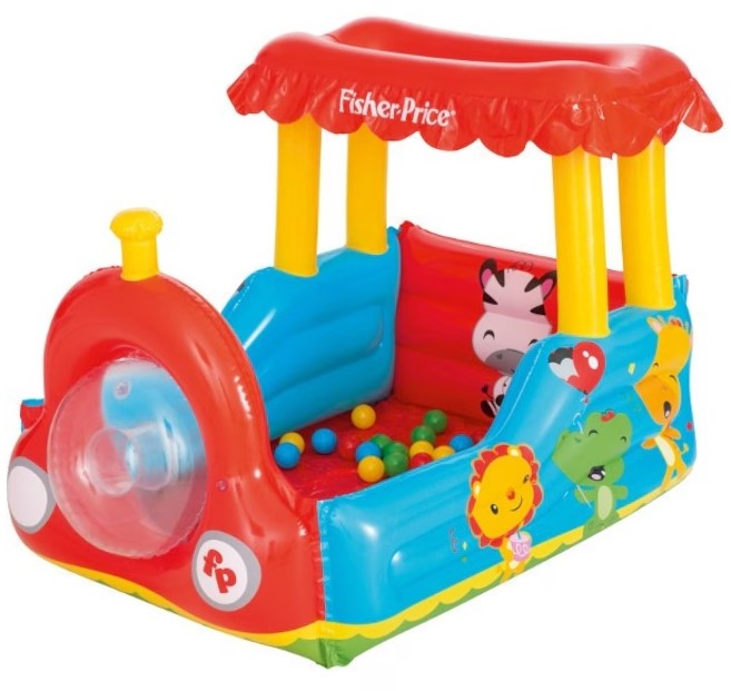 Tren gonflabil pentru copii Bestway - Cu 25 bile