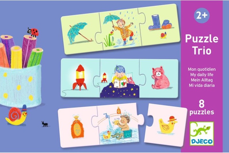 Puzzle educativ pentru copii Djeco - Programul meu zilnic