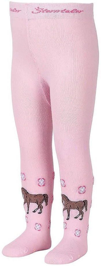 Colanți din bumbac pentru copii Sterntaler - Ponei, 92 cm, 2-3 ani, roz