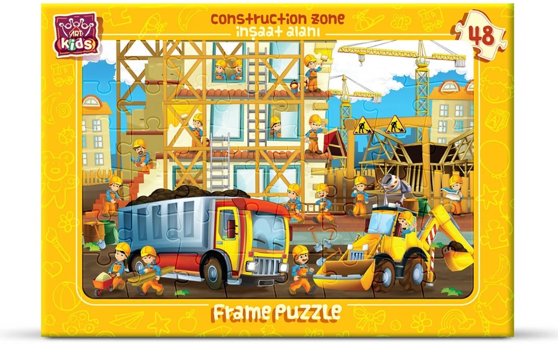 Puzzle pentru copii Art Puzzle din 48 de piese - Zona de constructii