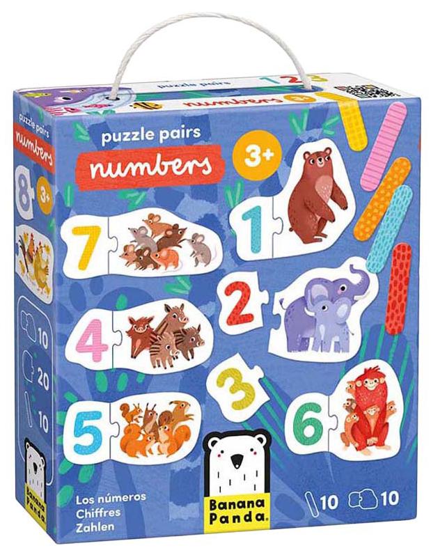 Puzzle pentru copii Banana Panda 10 în 1 - Cifre