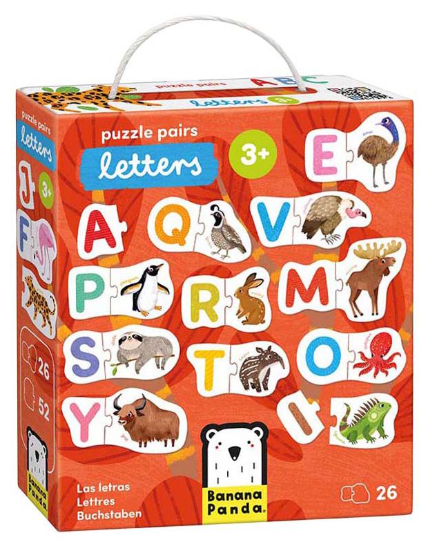 Puzzle pentru copii Banana Panda 26 în 1 - Alfabetul englez