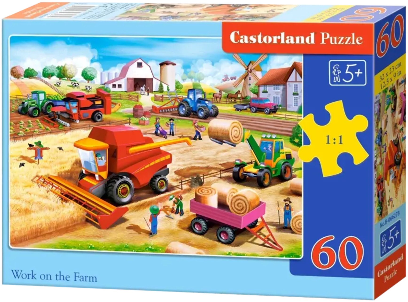 Puzzle Castorland din 60 piese - Munca la fermă