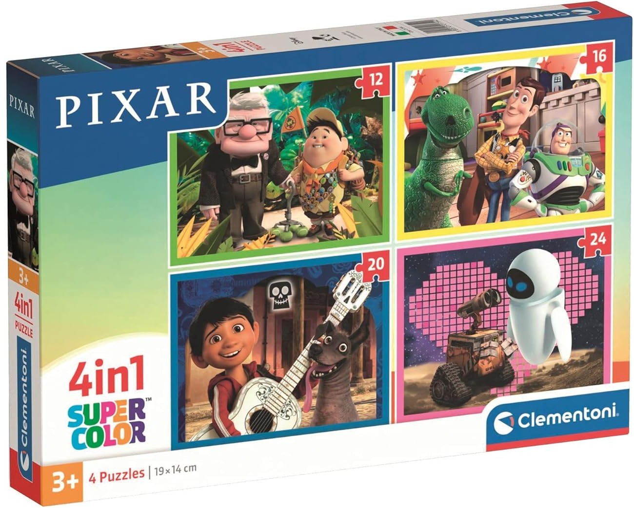 Puzzle pentru copii Clementoni 4 în 1 - Eroii Pixar
