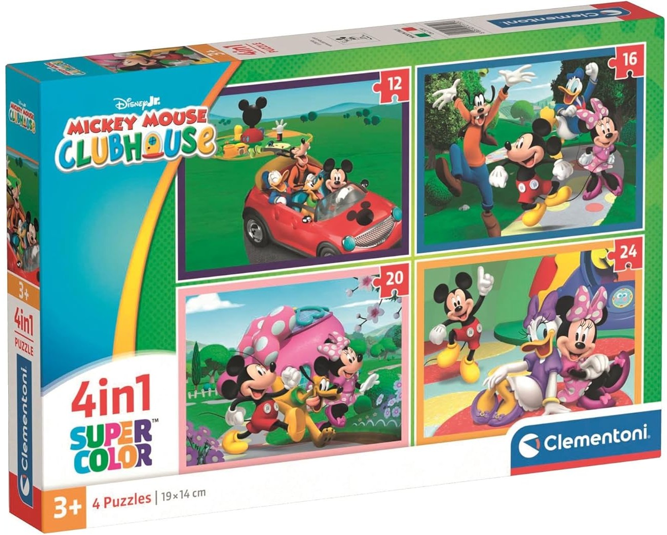 Puzzle pentru copii Clementoni 4 în 1 - Clubul lui Mickey Mouse