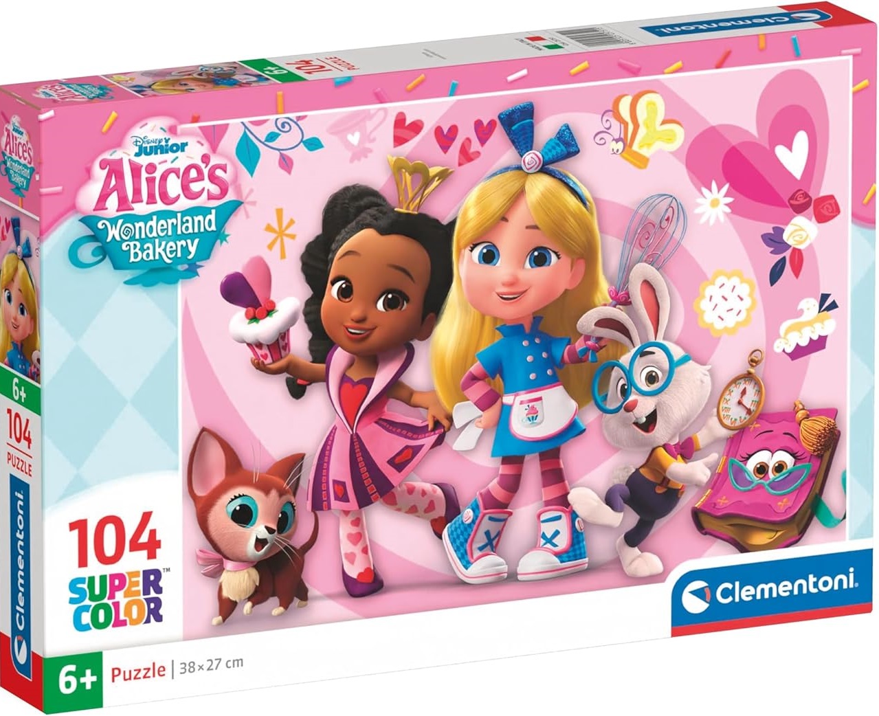 Puzzle pentru copii Clementoni din 104 piese - Alice în Cofetăria Minunilor