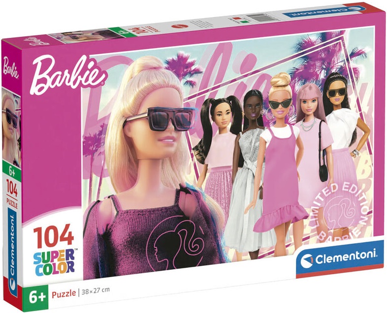 Puzzle pentru copii Clementoni din 104 piese - Barbie (opțiunea 1)