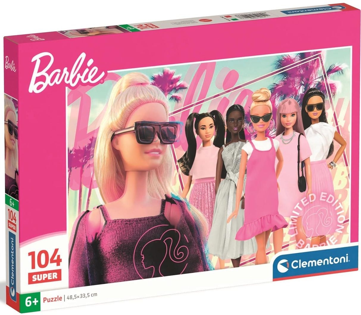 Puzzle pentru copii Clementoni de 104 piese - Barbie, varianta 1