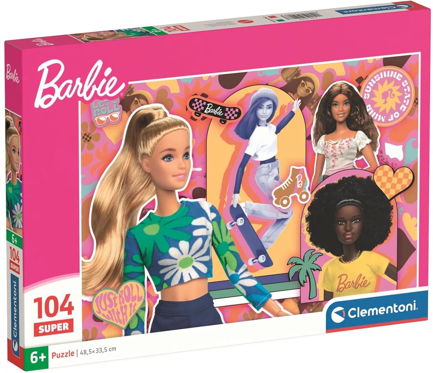 Puzzle pentru copii Clementoni de 104 piese - Barbie, varianta 2