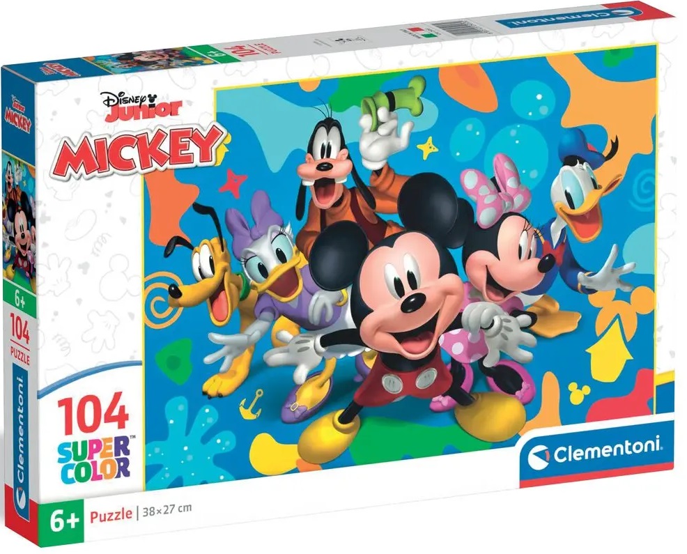 Puzzle pentru copii Clementoni din 104 piese - Disney Mickey și Prietenii