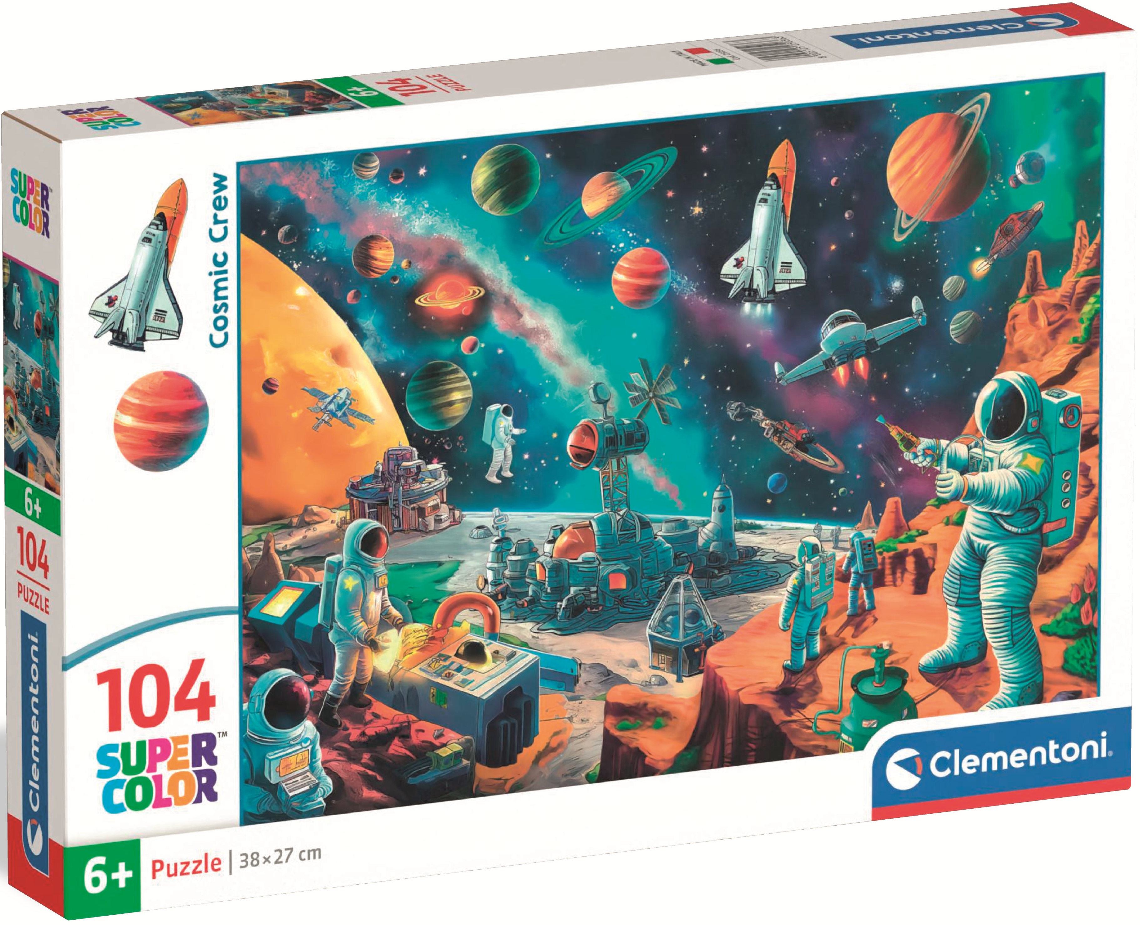 Puzzle pentru copii Clementoni din 104 piese - Echipa spațială