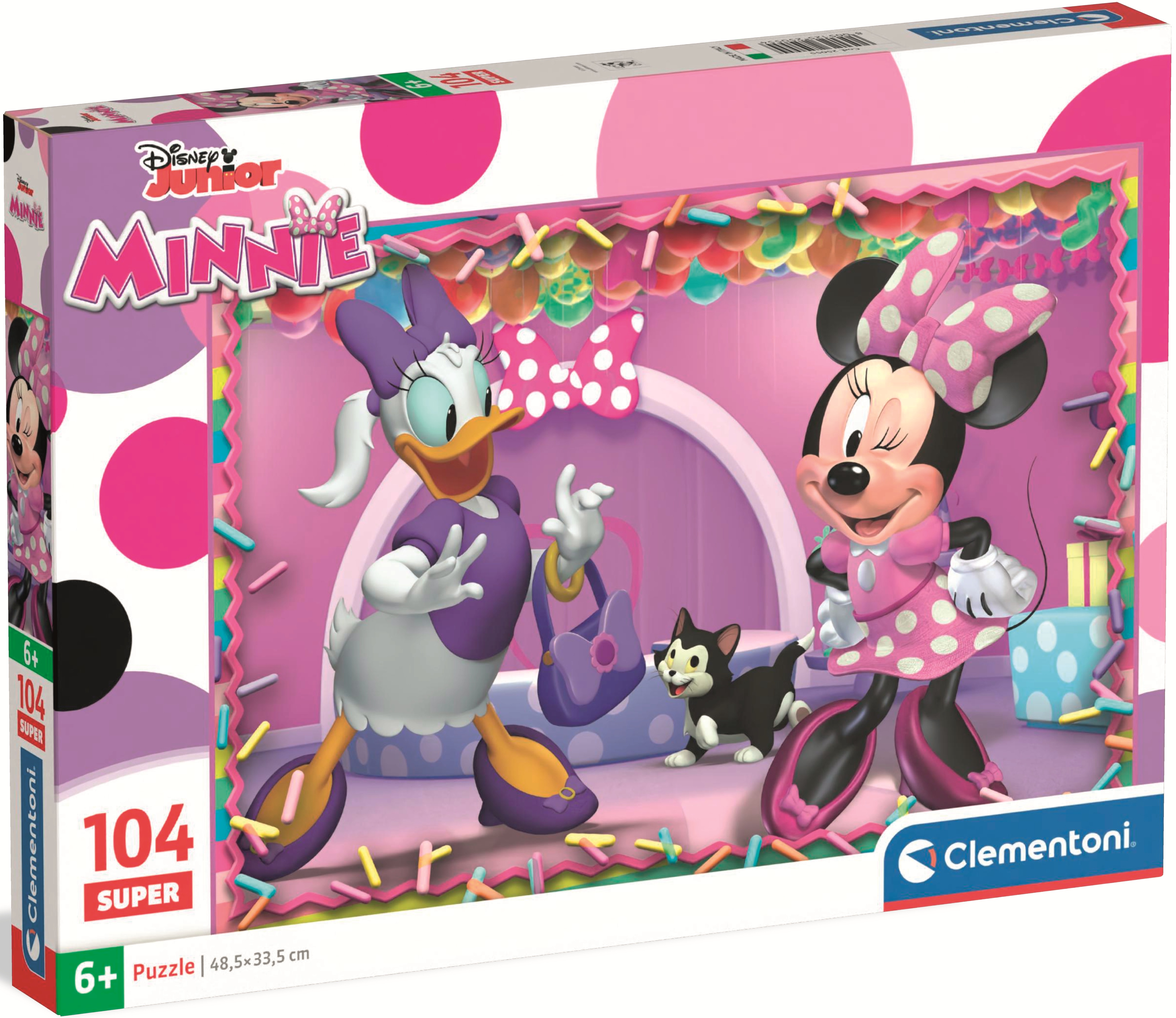 Puzzle pentru copii Clementoni din 104 piese - Minnie și Daisy