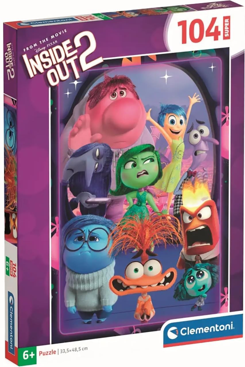 Puzzle pentru copii Clementoni de 104 piese - Inside Out 2, varianta 2