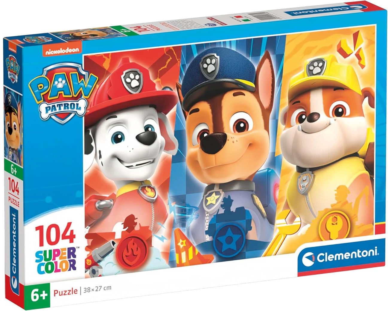 Puzzle pentru copii Clementoni din  104 piese - Patrulă de câini