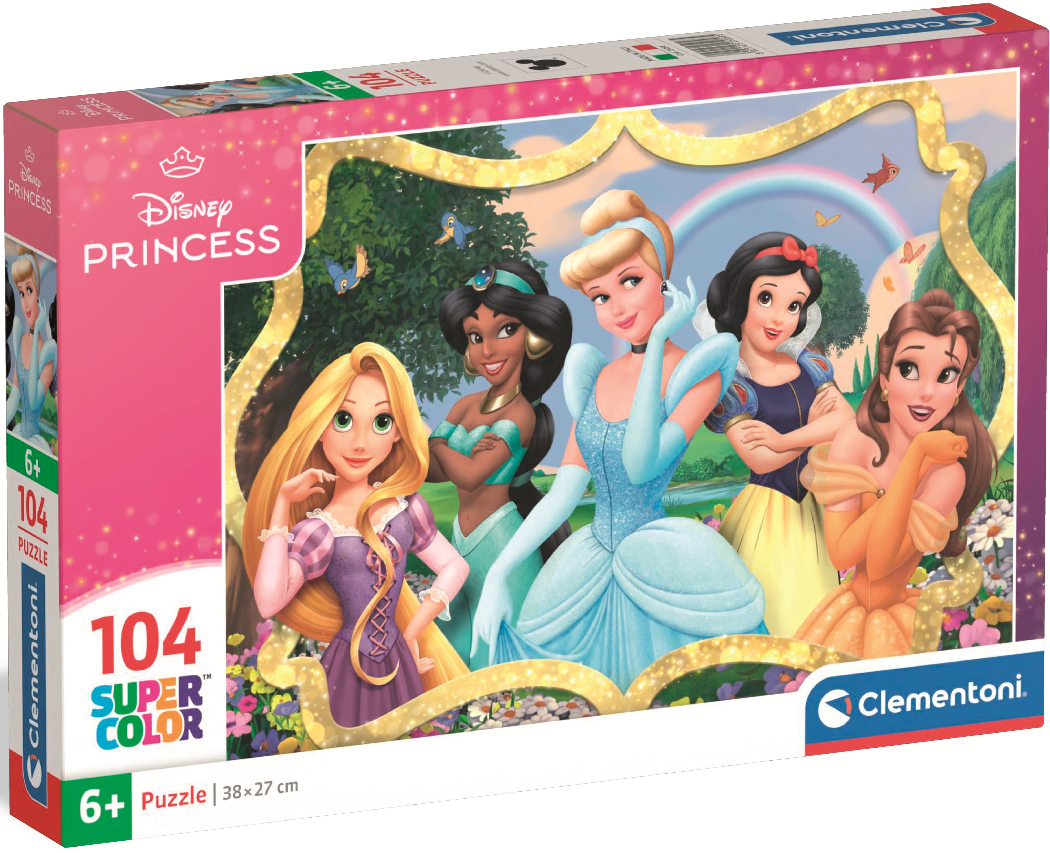 Puzzle pentru copii Clementoni din 104 piese - Prințesele Disney