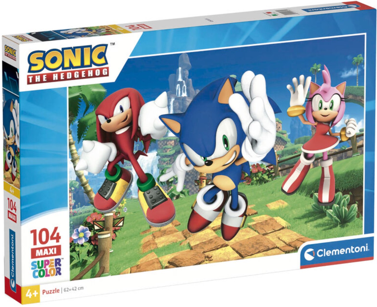 Puzzle pentru copii Clementoni din 104 piese - Sonic