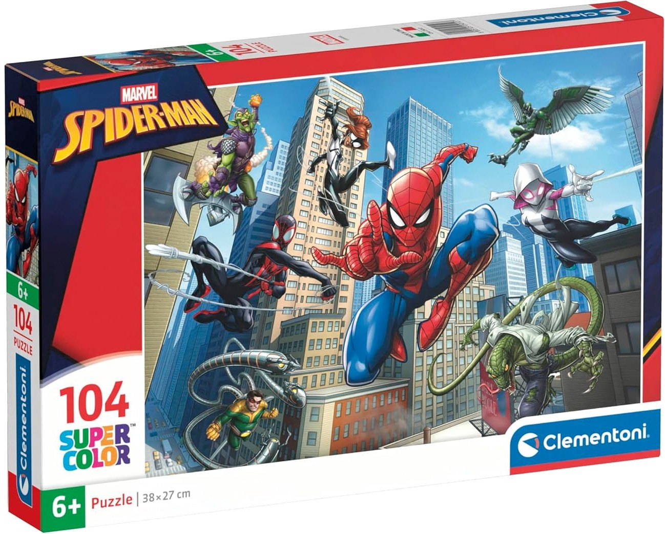 Puzzle pentru copii Clementoni de 104 piese - Spiderman