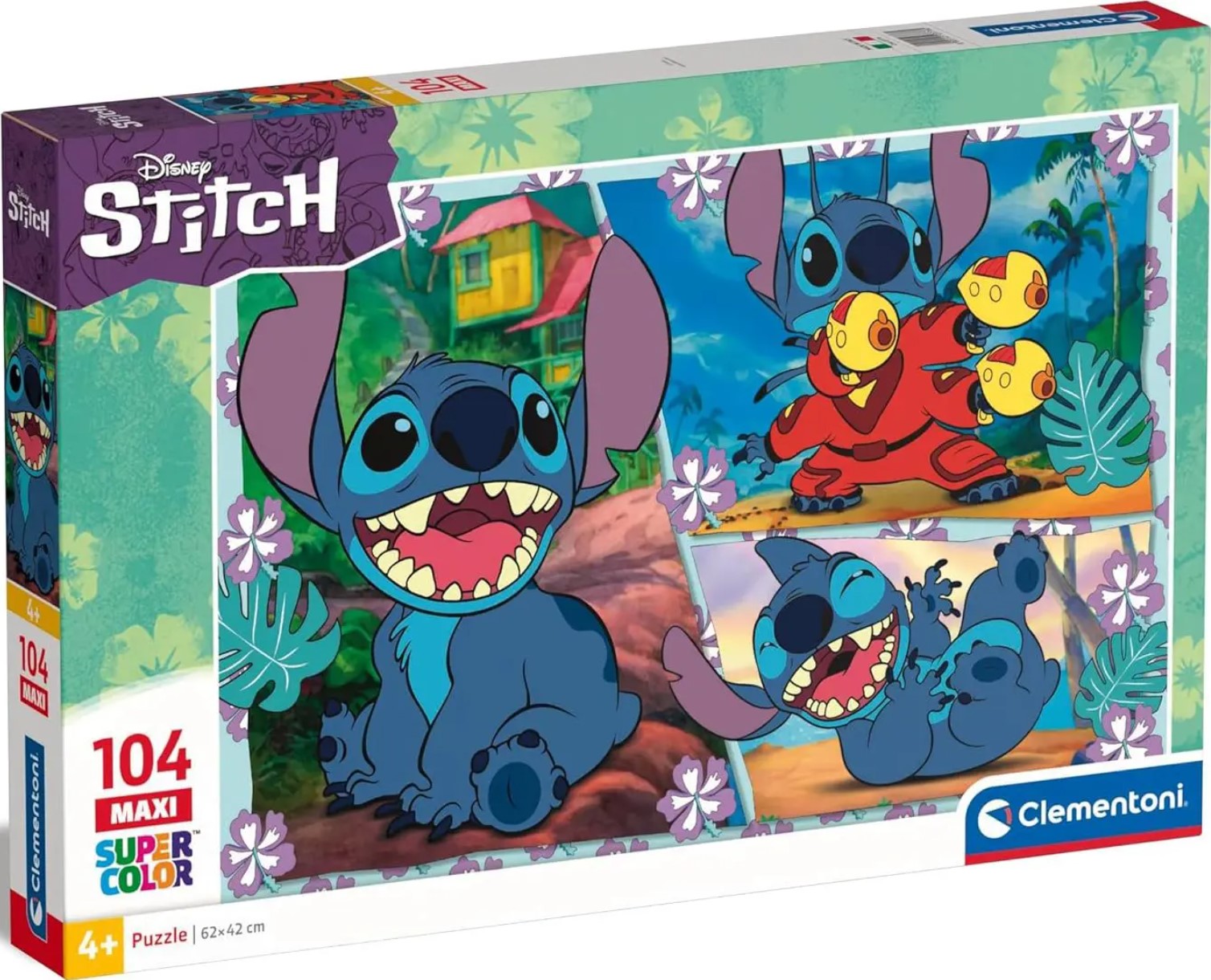 Puzzle pentru copii Clementoni din 104 piese - Stitch (varianta 1)