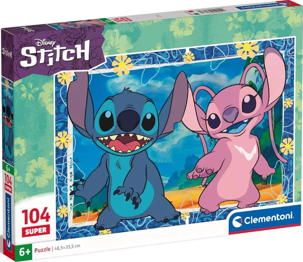 Puzzle pentru copii Clementoni din 104 piese - Stitch (varianta 4)