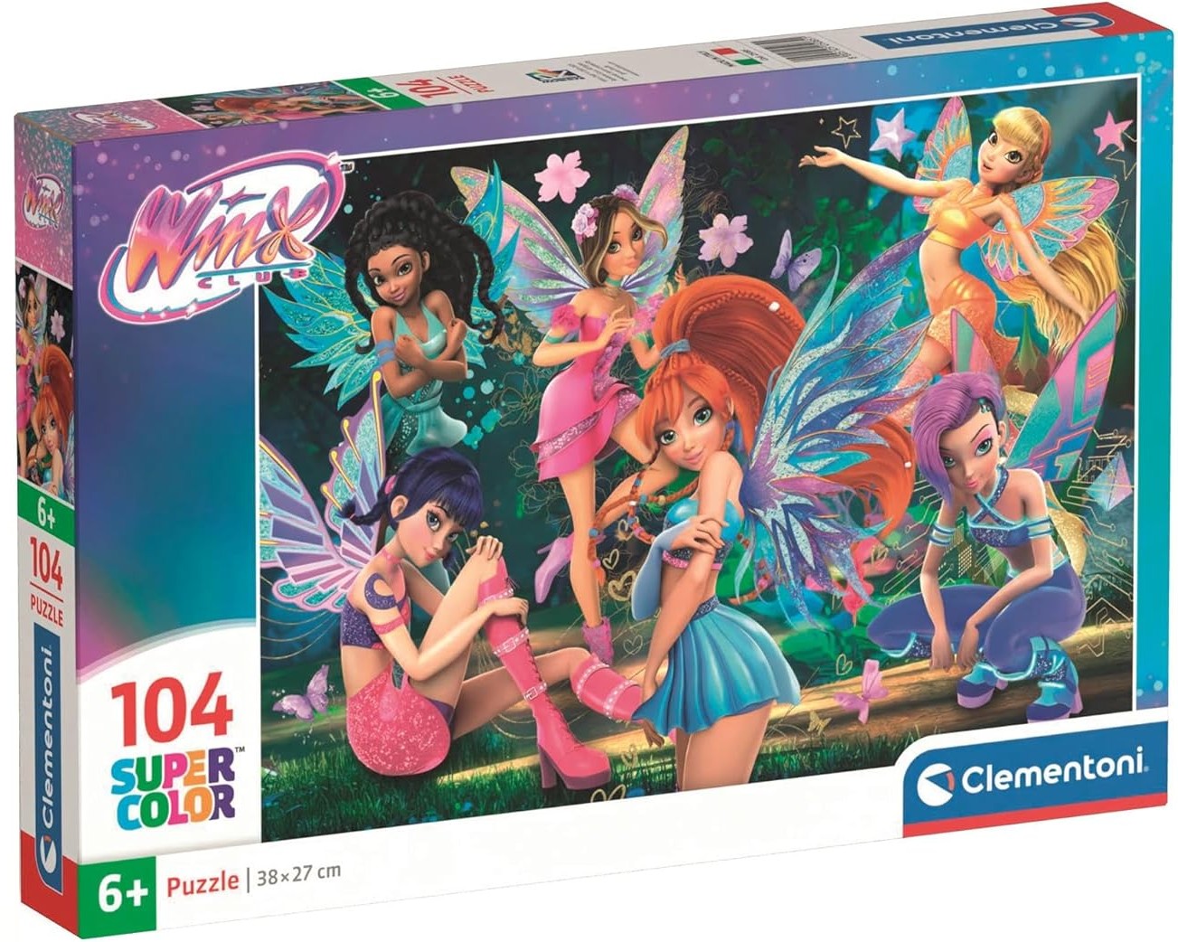 Puzzle pentru copii  Clementoni din 104 piese - Clubul Winx