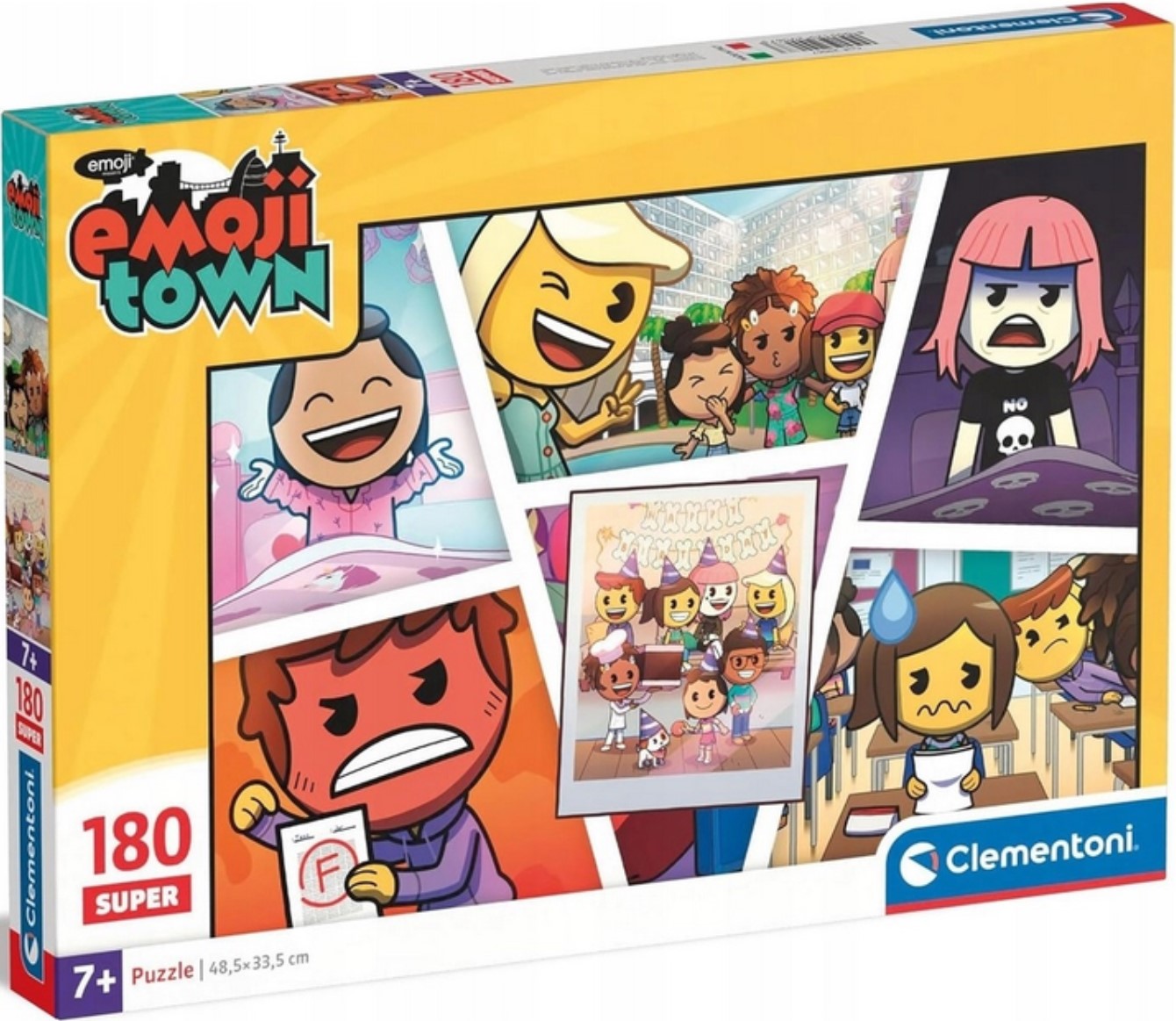 Puzzle pentru copii Clementoni din 180 piese - Emoji City (varianta 2)