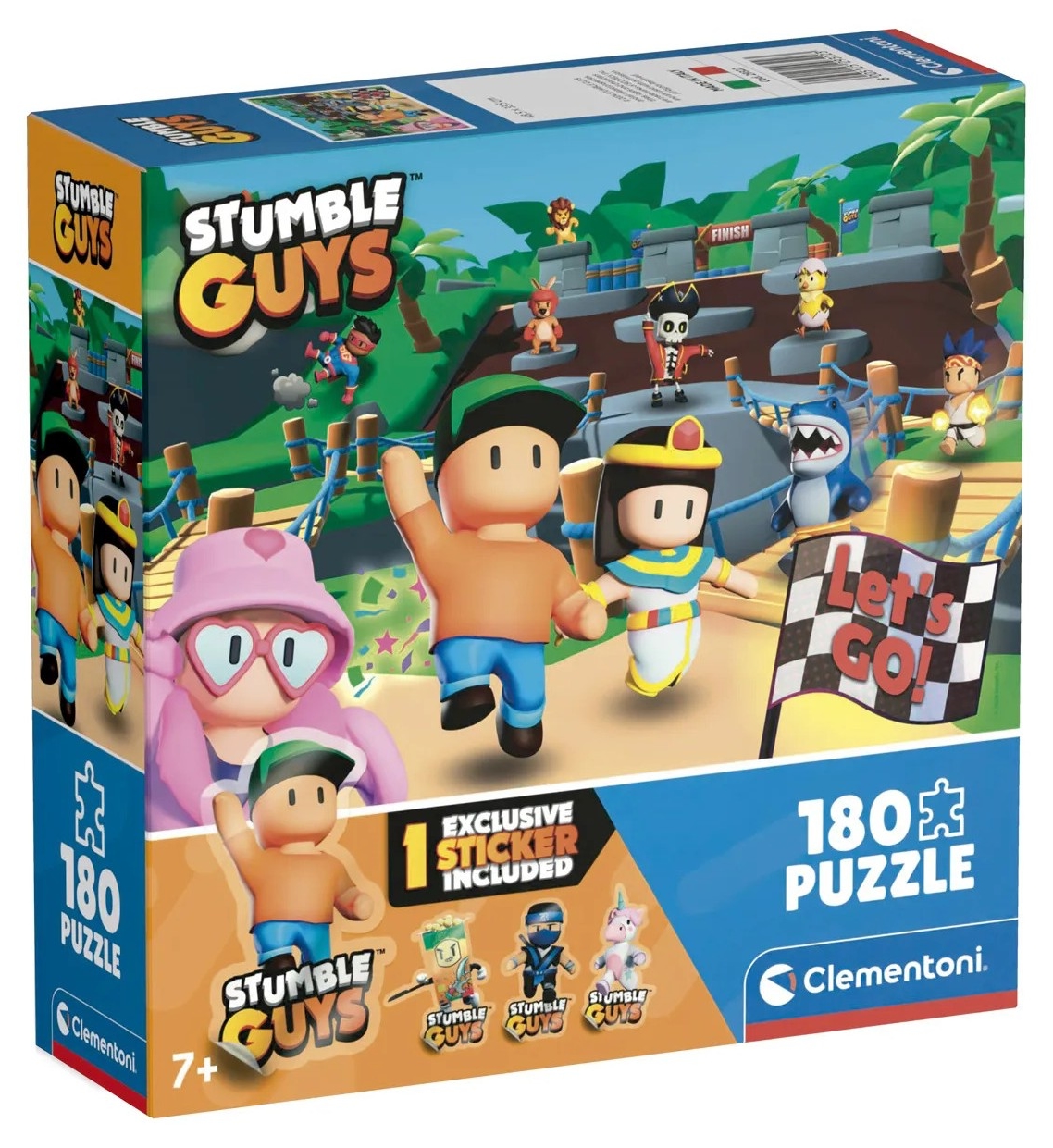 Puzzle pentru copii Clementoni din 180 de piese – Stumble Guys (varianta 2)